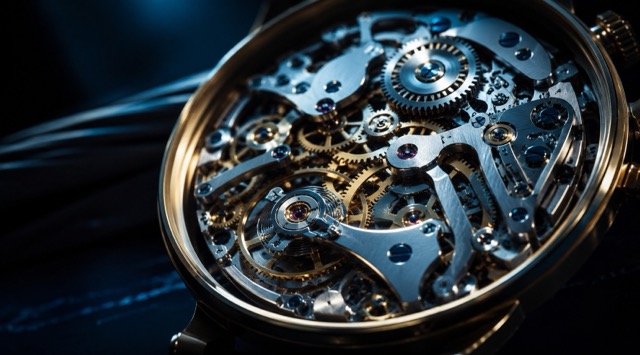 Course cover Autonomous AI Agents - Architectures and Workflows: close-up of an open mechanical watch movement with interlocking gears (AI generated)